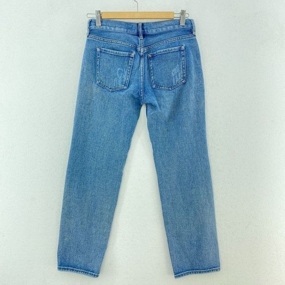 PACSUN Ripped Light Wash Boyfriend Blue Jeans - Picture 5 of 6